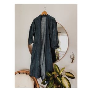 Denim duster jacket - local Oakland designer